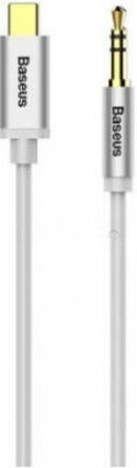 Кабель Baseus Yiven Type-C male To 3.5 male Audio Cable M01 CAM01-02 Silver-Black, фото 1