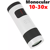 Компактный мощный монокуляр Monocular 10-30x21 подзорная труба. Объектив телескоп для охоты и рыбалки CV1W