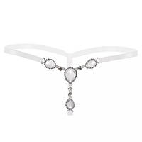 Еротичні трусики білі - розмір універсальний (на резинці)