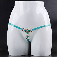 Стрінги еротичні бірюзові - розмір універсальний (на резинці)
