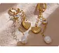 Довгі сережки з позолотою «Серце моря», фото 4