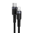 Кабель Baseus Cafule Flash Type-c to Lightning 20W Gray-Black CATLKLF-G1, фото 3