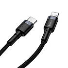 Кабель Baseus Cafule Flash Type-c to Lightning 20W Gray-Black CATLKLF-G1, фото 7