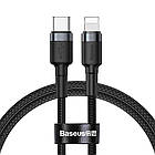Кабель Baseus Cafule Flash Type-c to Lightning 20W Gray-Black CATLKLF-G1, фото 5
