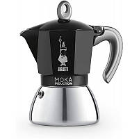 Гейзерная кофеварка Bialetti 150 мл Moka Induction Black (4 сup) для индуционной плити