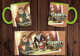 Чашка "Граві Фолс" / Кружка Gravity Falls No9 Салатовий