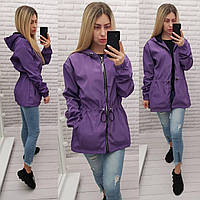 Жіноча демісезонна паркова арт А101 / демісезонна куртка / фіолетовий/ фіолетового кольору