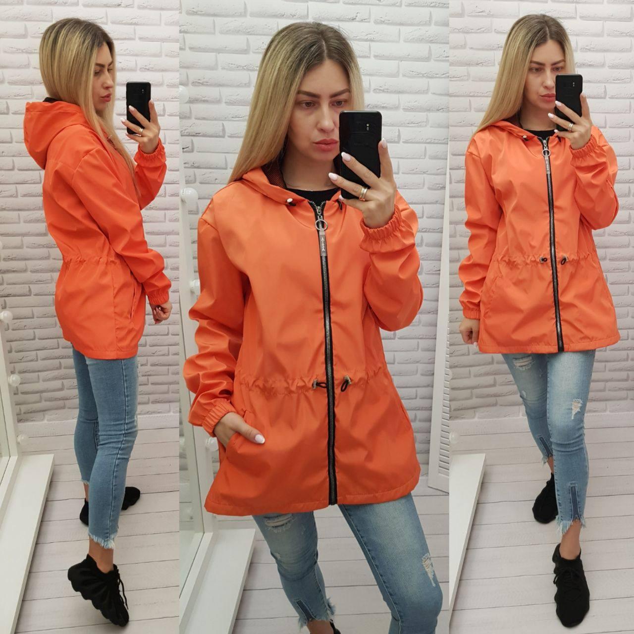 Жіноча демісезонна паркова арт А101 / демісезонна куртка / оранжевого кольору