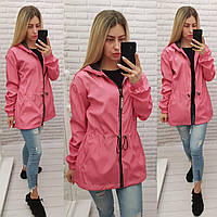 Жіноча демісезонна парк арт А101 / демісезонна куртка / яскраво рожевий/ рожевий колір
