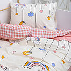 Комплект постільної білизни підлітковий сатин Viluta полуторний комплект, фото 3