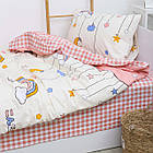 Комплект постільної білизни підлітковий сатин Viluta полуторний комплект, фото 5