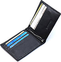 Чоловіче шкіряне портмоне із затискачем ST Leather B460 Чорний, фото 7
