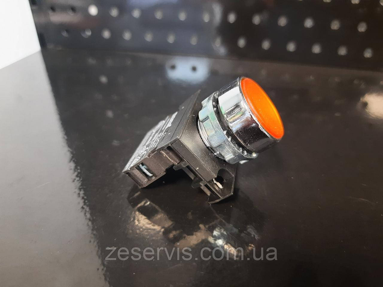 Натискна кнопка CM100DS (1НО) жовта, EMAS, фото 1