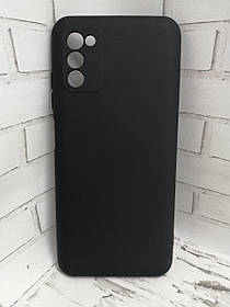 Чохол накладка для Samsung Galaxy A03s A037F протиударний бампер чорний