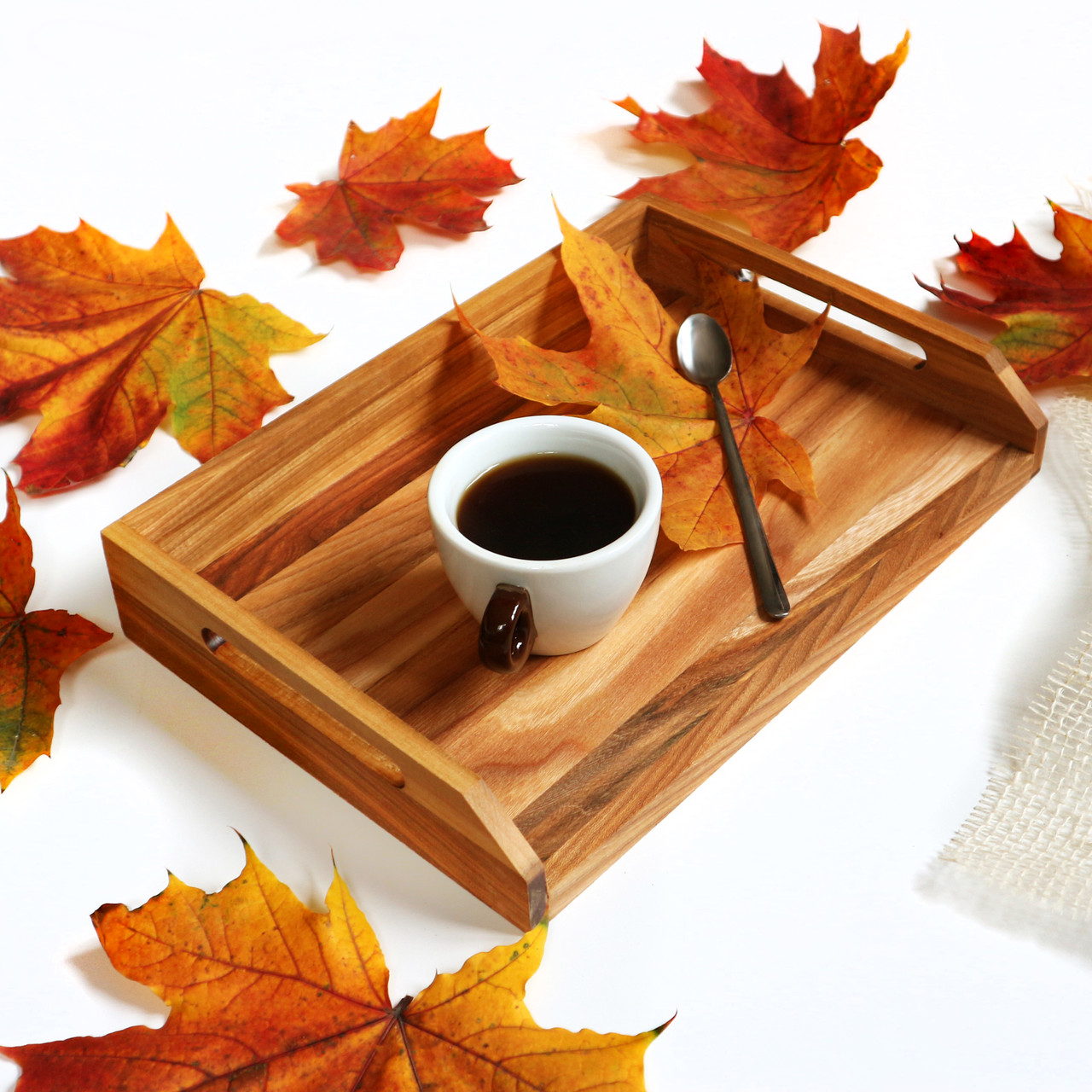 Поднос Из Дерева для Подачи Блюд"Три Борта" Lasco Ясень 320 Х 220 Х 45 ...