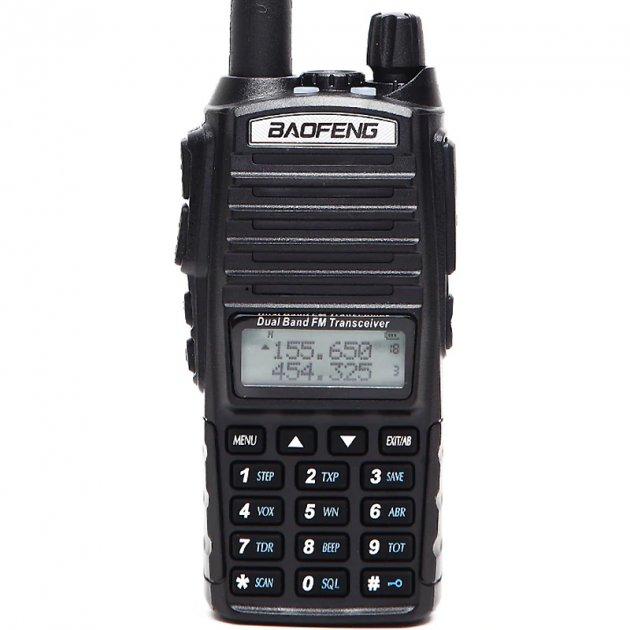 Рація портативна Baofeng UV-82 UP 5 Вт батарея 2800 мА·год Black