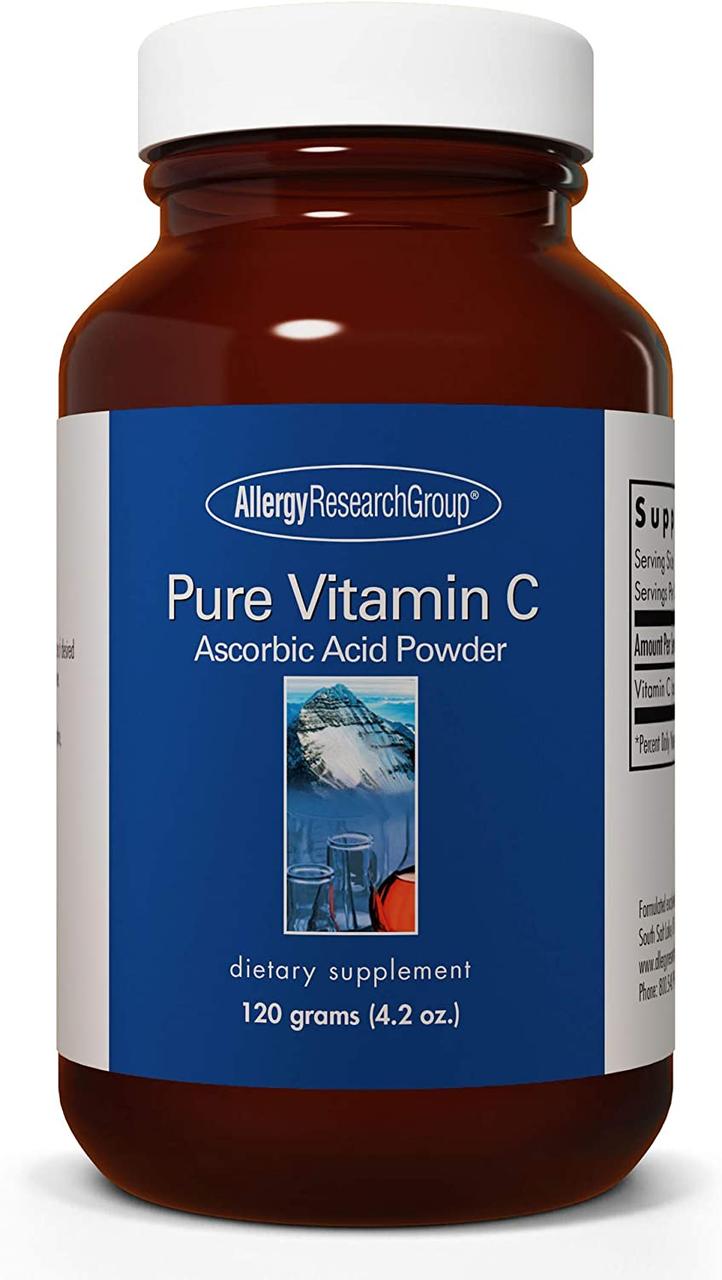 Allergy Research Pure Vitamin C Ascorbic Acid / Вітамін C у формі аскорбінової кислоти порошок 120 г, фото 1