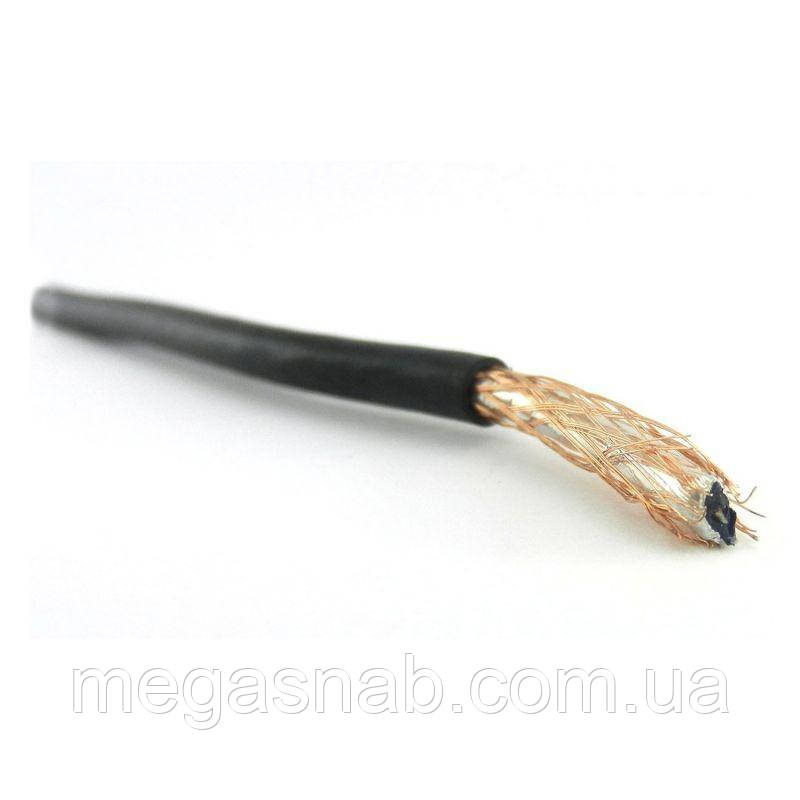 Кабель коаксіальний RG58U CCA чорний 0,8 мм екран 50 Ом, фото 1