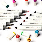 Набор двухсторонних маркеров Touch 24 цвета для рисования и скетчинга на спиртовой основе, Видеообзор!, фото 4