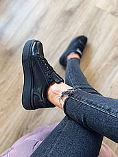 Жіночі кеди чорні шкіряні Ditas, фото 3
