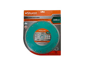 Диск алмазний Turbo 230x22 мм Sturm 5170205 (читувати опис)