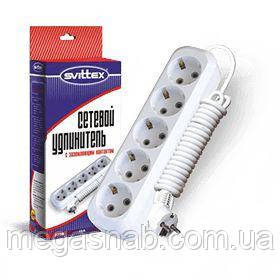 Подовжувач SVITTEX 5/2м з з/к 16 А 250 В, фото 1