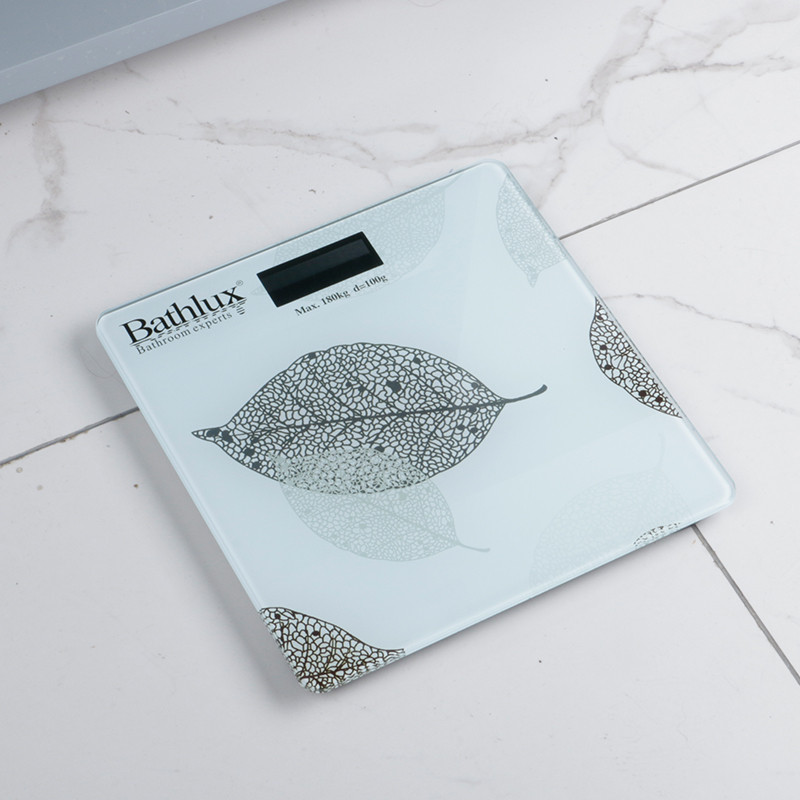 Напольные весы Bathlux супероточные , до 160 кг , дизайн Leaves