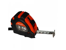 Рулетка 3 мХ16мм 2хстороння шкала та зачіп, магніт Sturm! 3100101 (читувати опис)