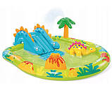 Дитячий надувний ігровий центр із басейном і гіркою Intex 57166 Динопарк, фото 4