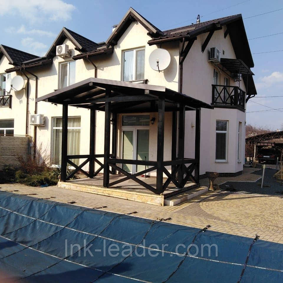 Дерев'яна прямокутна альтанка ПБ-46