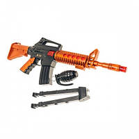 ✅ Дитячий автомат Калашнікова Джей з тріскачкою + іграшкова граната та оптика