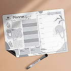 Магнітний планер спортивний A3  Сірий/Grey, ENG, фото 3