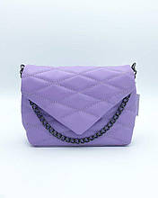 Жіноча сумка Шейла 24*16*7 см бузкова екошкіра