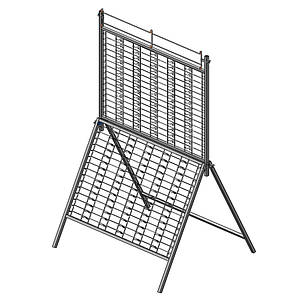 Стоянка під окуляри з дзеркалом (180 кишень), біла