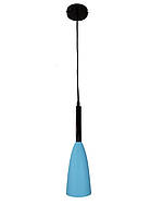 Подвесной светильник на одну лампу с металлическим плафоном голубого цвета Levistella 910RY635 BLUE