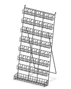 Стенд СН-49 для насіння, спецій, приправ (49 кишень-88х90), білий