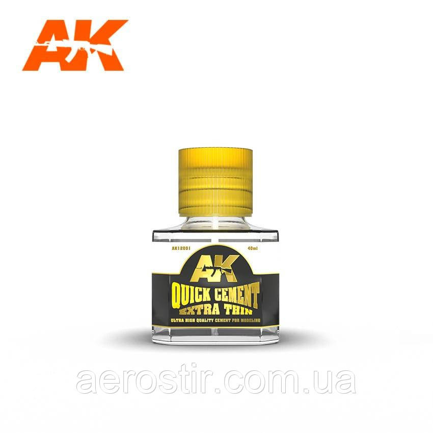 QUICK CEMENT EXTRA THIN 40ml. AK-Interactive 12001
