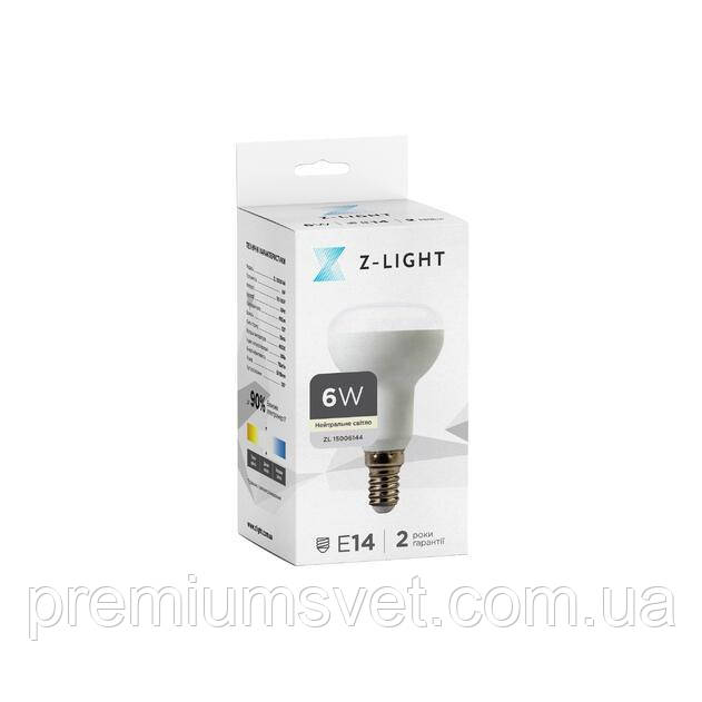 Світлод. лампа LED R50 E14 6Вт 4000К Z-Light ZL15006144 (1006), фото 1