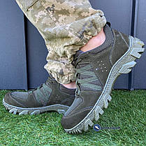 Тактичні берци з нубука, оливкового кольору, фото 4