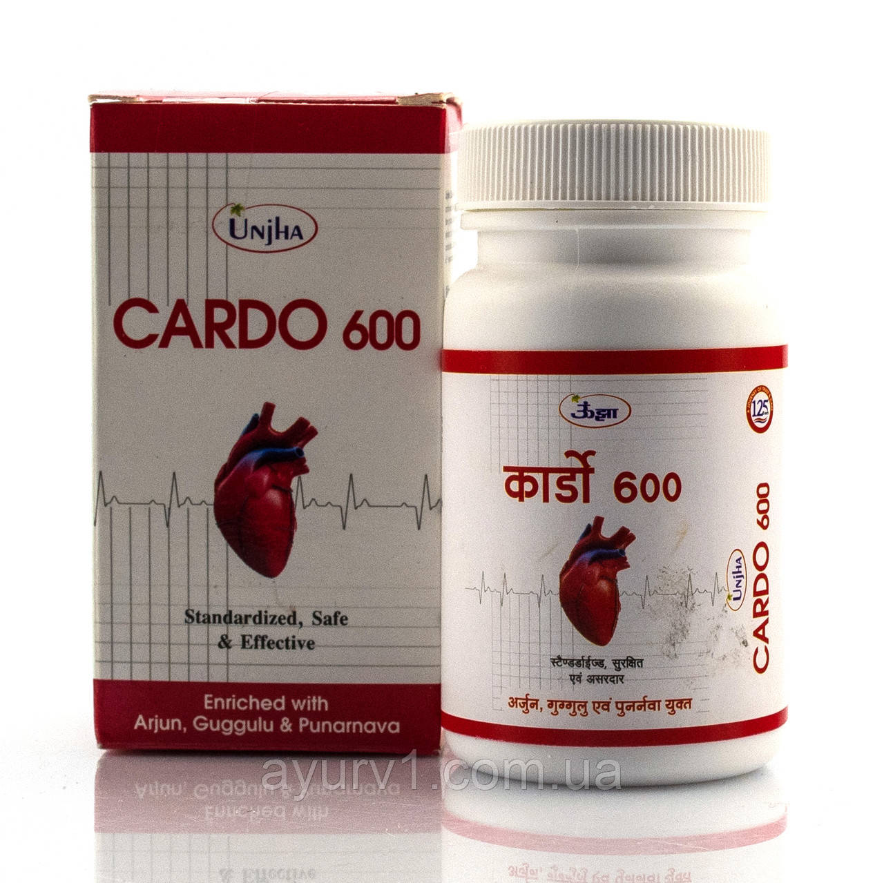 Кардіо- 600, Серце, Cardio 600 Unjha, 60 tab