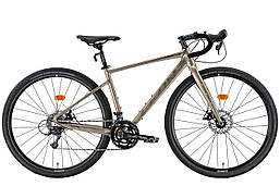 Велосипед 28" Leon GR-90 DD 2022 (бежевий із сірим)