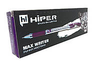 Ручка олій. Hiper Max Writer 2500м 0,7мм фіолетова, ЦІНА ЗА УП. 10ШТ, у кор. 15*5*3см, ТМ Hiper