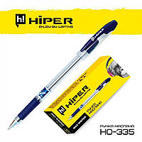Ручка масляна Hiper Max Writer, 0.7мм, 2500м, синя, ЦІНА ЗА УП. 10ШТ, у кор. 5*4*15см, ТМ Hiper