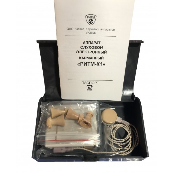 Слуховий апарат Ритм-К1 електронний кишеньковий, фото 1