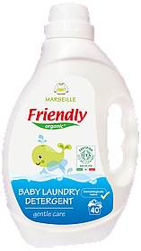 Органічний рідкий пральний порошок Friendly Organic марсельське мило 2000 мл. (40 циклів прання)