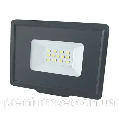 Прожектор LED 10Вт чорний Biom S5-SMD-10-slim, фото 1