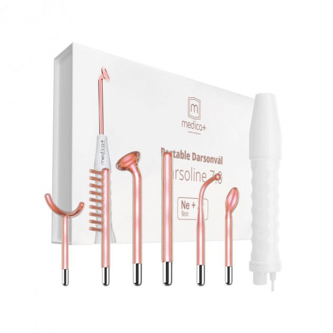 Портативний дарсонваль для обличчя волосся тіла MEDICA+ DARSOLINE 7.0 апарат для дарсонування, фото 1