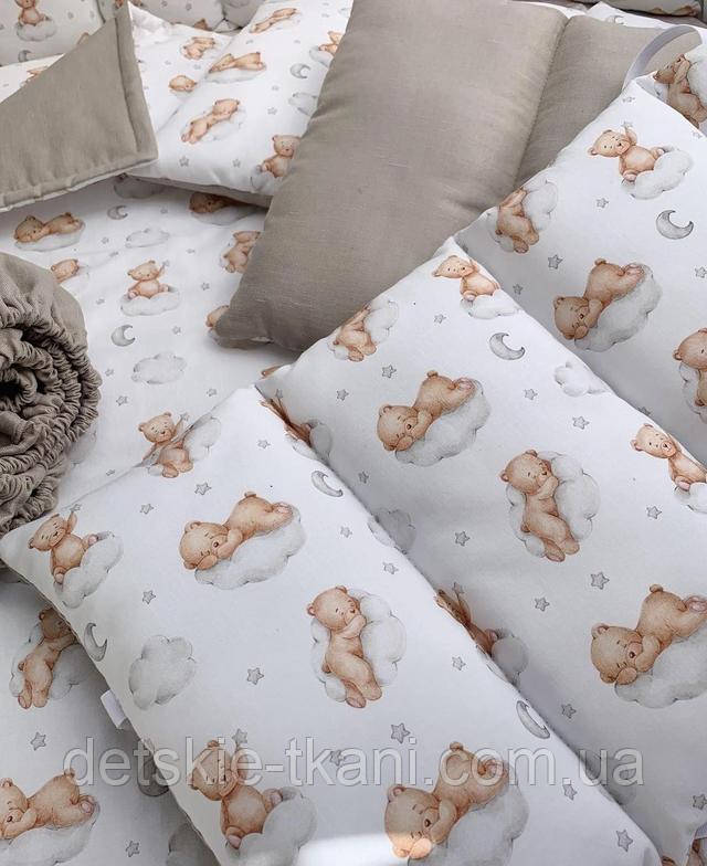 Ранфорс тканина з ведмедиками Ранфорс тканина з ведмедиками