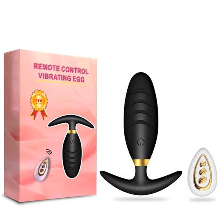 Анальна пробка "Svakom Primo Wine" з вібрацією і Д/У USB - Чорний - 2,9*10 см - Анальні іграшки