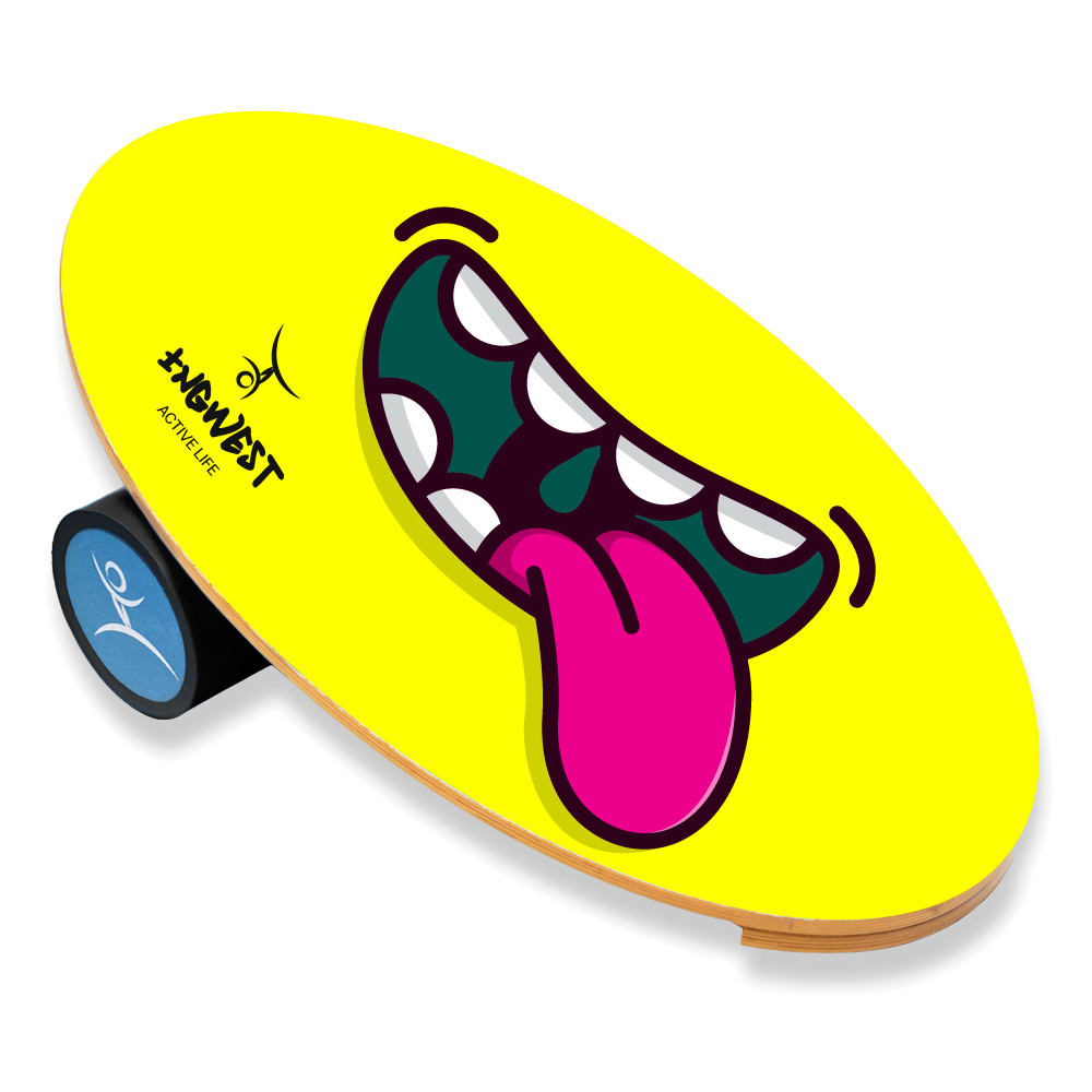 Баланс борд InGwest Tongue (Balance Board Training System) з прогумованим ролером